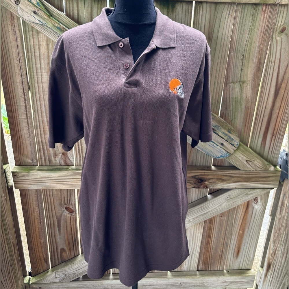 Cleveland Browns NFL Short Sleeve Cotton Polo by Reebok Size M